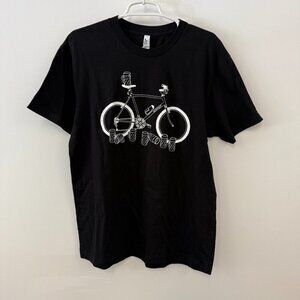 American Apparel Black Gestalt Haus Bike Fairfax, CA Short Sleeve T-Shirt